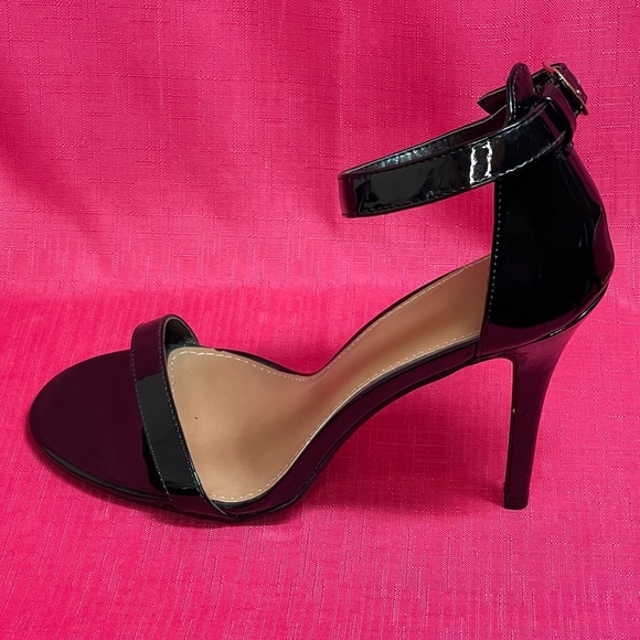 Deb Shoes Deb Black Ankle Strap Stiletto Heels Size Poshmark